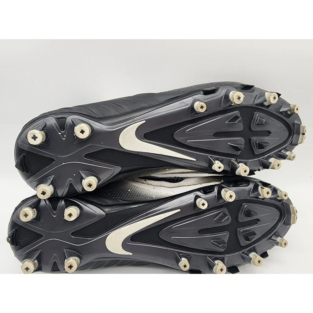 Men's Nike Alpha Pro‎ 2, 3/4 TD Football Cleat 719927 100, size 11 White/Black